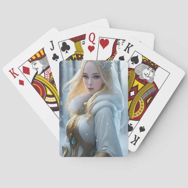 Proud Supporter of Snow Days  Playing Cards (Back)