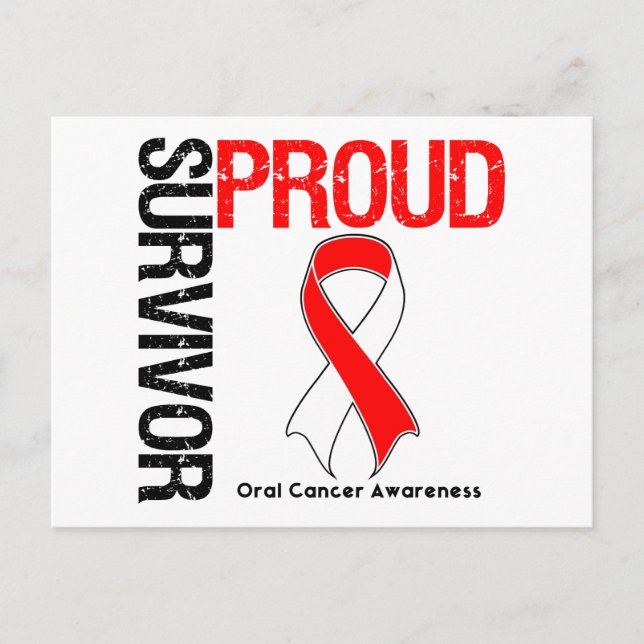 Proud Survivor - Oral Cancer Postcard (Front)