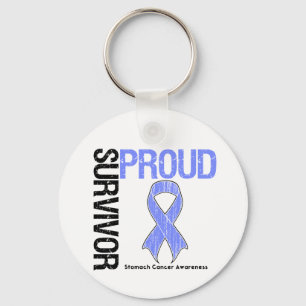 Proud Survivor - Stomach Cancer Key Ring