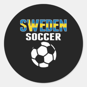 Proud Sweden Soccer Fans Jersey - Support Swedish Classic Round Sticker