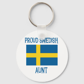 Proud Swedish Aunt Key Ring