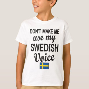 Proud Swedish Roots Sweden Flag Swedish Heritage T-Shirt