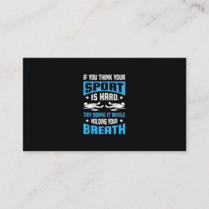 Proud Swimming Lover Quote Gifts Swimmer Saying Business Card