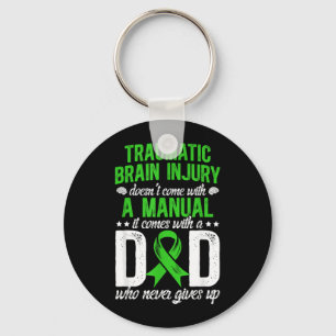 Proud TBI Dad of A Traumatic Brain Injury Warrior Key Ring