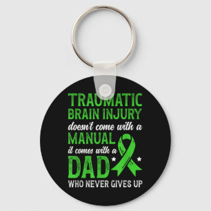 Proud TBI Dad of A Traumatic Brain Injury Warrior Key Ring