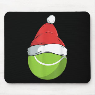 Proud Tennis Santa Hat Christmas Smash Badminton  Mouse Pad