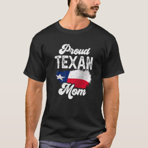 Proud Texan Mum Pride Sayings Patriotic Texas Moth T-Shirt