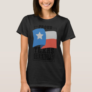 Proud Texas Grandpa Texas Flag and Native Texan T-Shirt