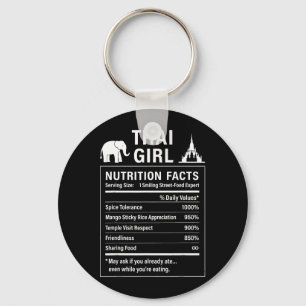Proud Thai Girl Funny Thailand Key Ring