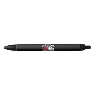 Proud Throat Cancer Survivor Inspirational Black Ink Pen