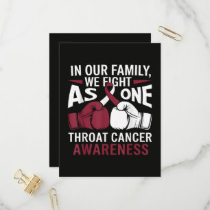 Proud Throat Cancer Survivor Inspirational Invitation Postcard
