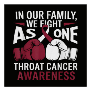 Proud Throat Cancer Survivor Inspirational Poster