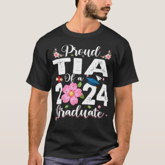 Proud Tia Of A Class Of 2024 Graduate 2024 Senior T-Shirt