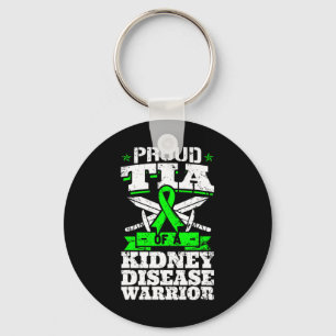 Proud Tia Of A Kidney Disease Warrior Renal Awaren Key Ring