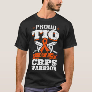 Proud Tio Of A Crps Warrior Rsd Awareness Ribbon R T-Shirt
