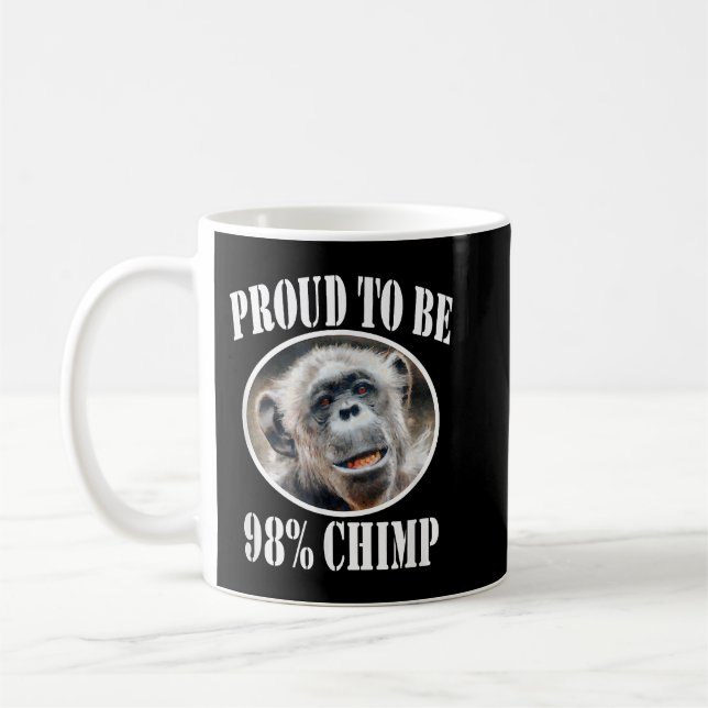 Proud To Be 98 Chimp Coffee Mug (Left)