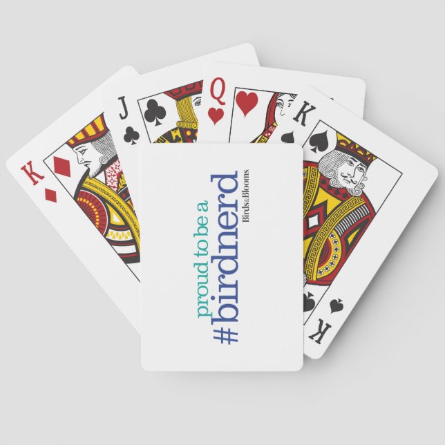 Proud to be a bird nerd playing cards (Back)