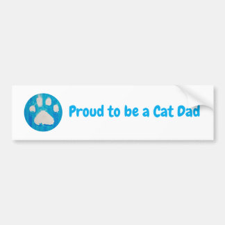 Proud to be a Cat Dad Bumper sticker