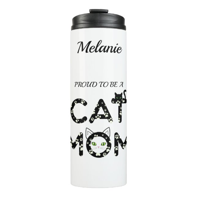 Proud to be a Cat Mum Thermal Tumbler (Front)