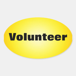 Proud to be a Dedicated Volunteer Oval Sticker