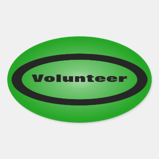 Proud to be a Dedicated Volunteer Oval Sticker