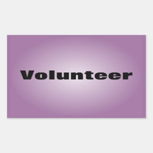 Proud to be a Dedicated Volunteer Rectangular Sticker