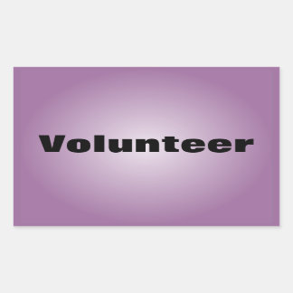 Proud to be a Dedicated Volunteer Rectangular Sticker