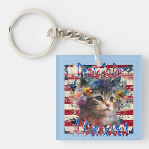 Proud To Be A Democat Key Ring