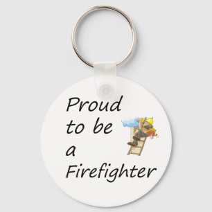 proud to be a firefighter copy key ring