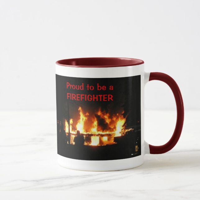 Proud to be a FIREFIGHTER mug (Right)