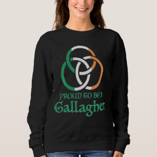 Proud To Be A Gallagher Celtic Knot St Patrick's D Sweatshirt