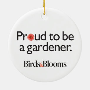 Proud to be a Gardener Ceramic Tree Decoration