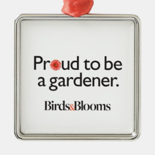 Proud to be a Gardener Metal Tree Decoration