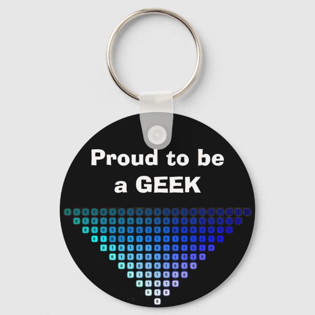 Proud to be a GEEK keyring (Front)