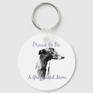 Proud to be a Greyhound Mum Keychain