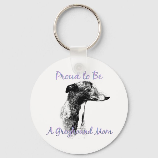 Proud to be a Greyhound Mum Keychain (Front)