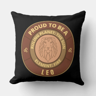 Proud to be a Leo Cushion