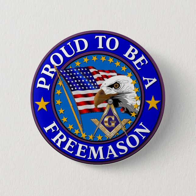 Proud to be a Mason 2 Button (Front)