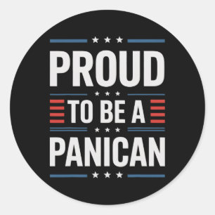 Proud To Be A Panican Anti Trump Classic Round Sticker