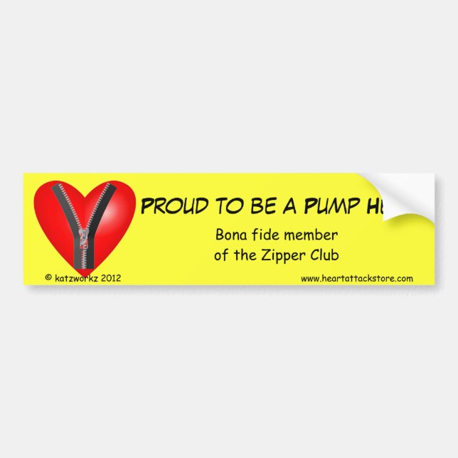 Proud to be a Pump Head Bumper Sticker (Front)