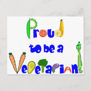 Proud to be a Vegetarian Postcard