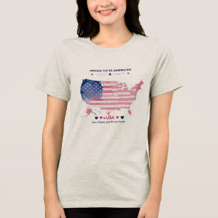 Proud to Be American Bella+Canvas Women's  Tri-Blend Shirt
