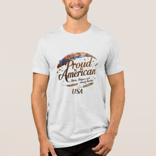 Proud to Be American – Golden Glory Patriotic USA Tri-Blend Shirt
