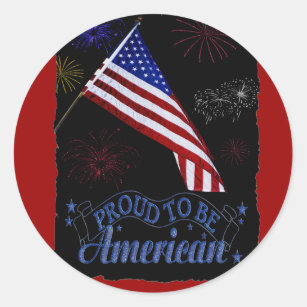 proud to be American Patriotic stickers