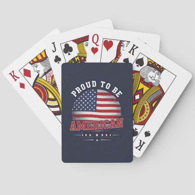Proud to be American  Playing Cards (Back)