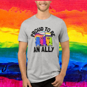 Proud To Be An Ally Bears Tri-Blend Shirt