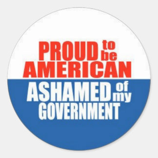 Proud to be an American Classic Round Sticker
