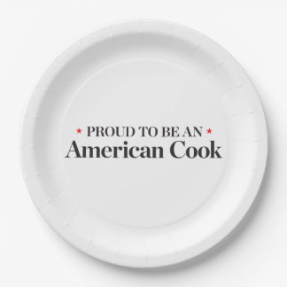 Proud to be an American Cook Paper Plate