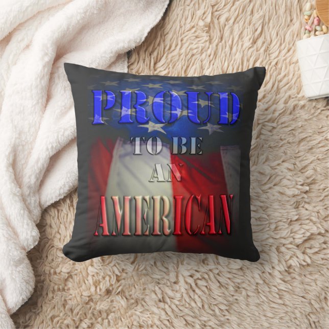Proud to be an American Cushion (Blanket)