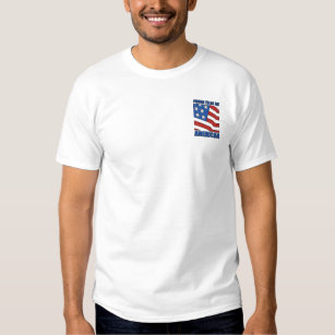 Proud To Be An American Embroidered Shirt